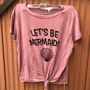 Persaya Front Knotted “Let’s be Mermaid” Top